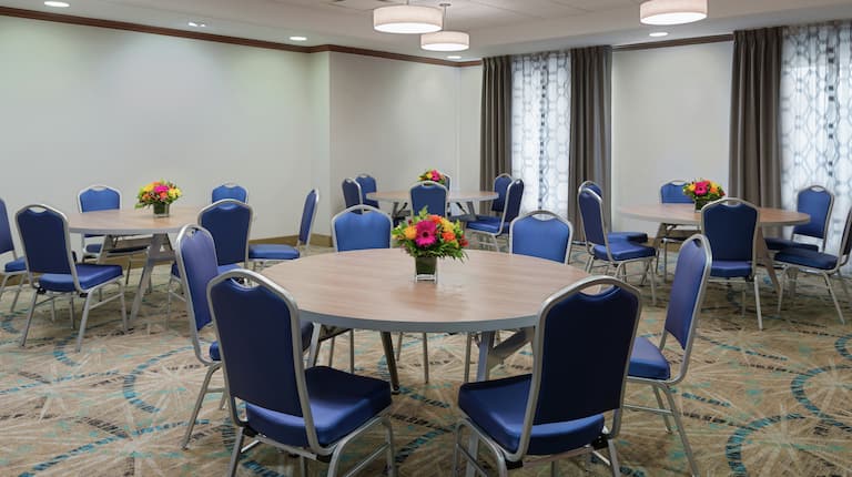 Round Tables in Meeting Room
