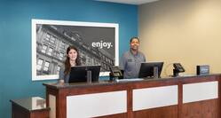 Friendly Hotel Staff and Front Reception Desk