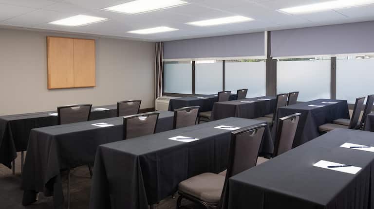 Meeting Room With Classroom Set Up