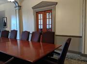 Partial View of Meeting Room with Large Table