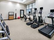 Fitness Center Treadmill, Cross-Trainer and Weight Rack