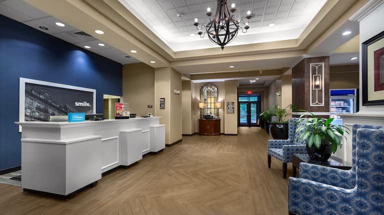 front desk reception area