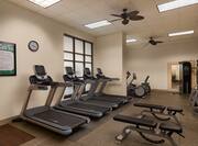 Fitness Center with Cardio Equipment and Weights