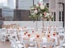 Rooftop Wedding Event with Table Arrangements