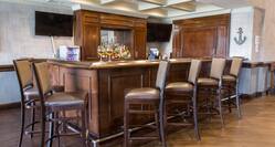 Nautical Nook Bar Area with Two HDTVs