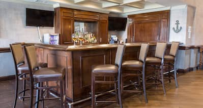 Nautical Nook Bar Area with Two HDTVs
