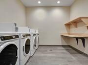 guest laundry with laundry machines