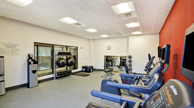 Fitness Center with Strength Exercise Equipment