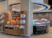 lobby front desk with snack station