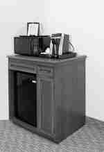 Microwave and Mini Fridge