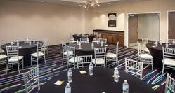 Meeting Room B Setup with Round Tables