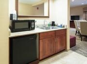 Kitchenette in Murphy Mobility/Hearing Accessible Guest Room