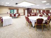 Banquet Style Table and Chair Setup in Meeting Room
