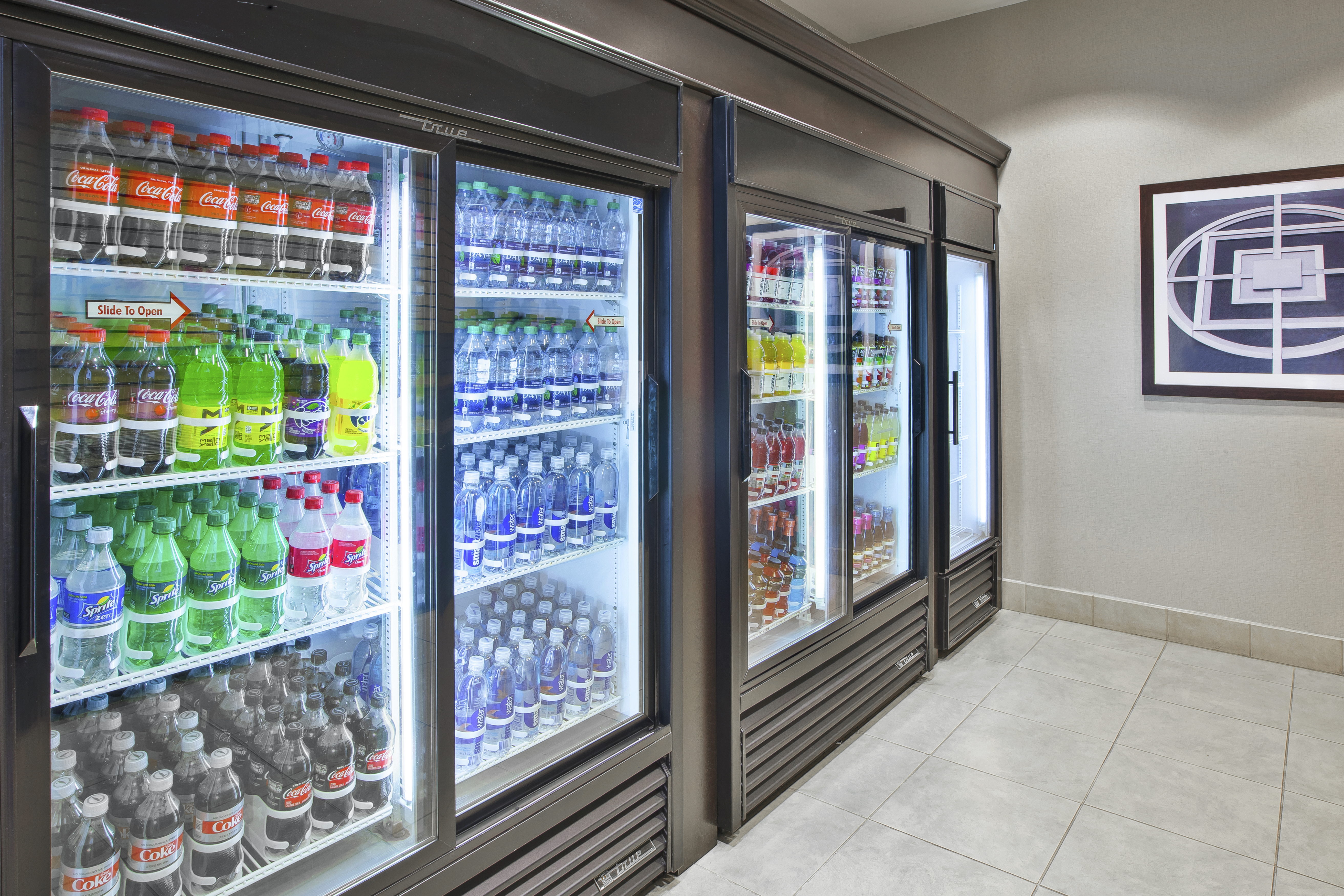 Frozen and Cold Refrigerated Items in Suite Shop
