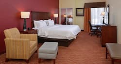 King Bed Hotel Guestroom