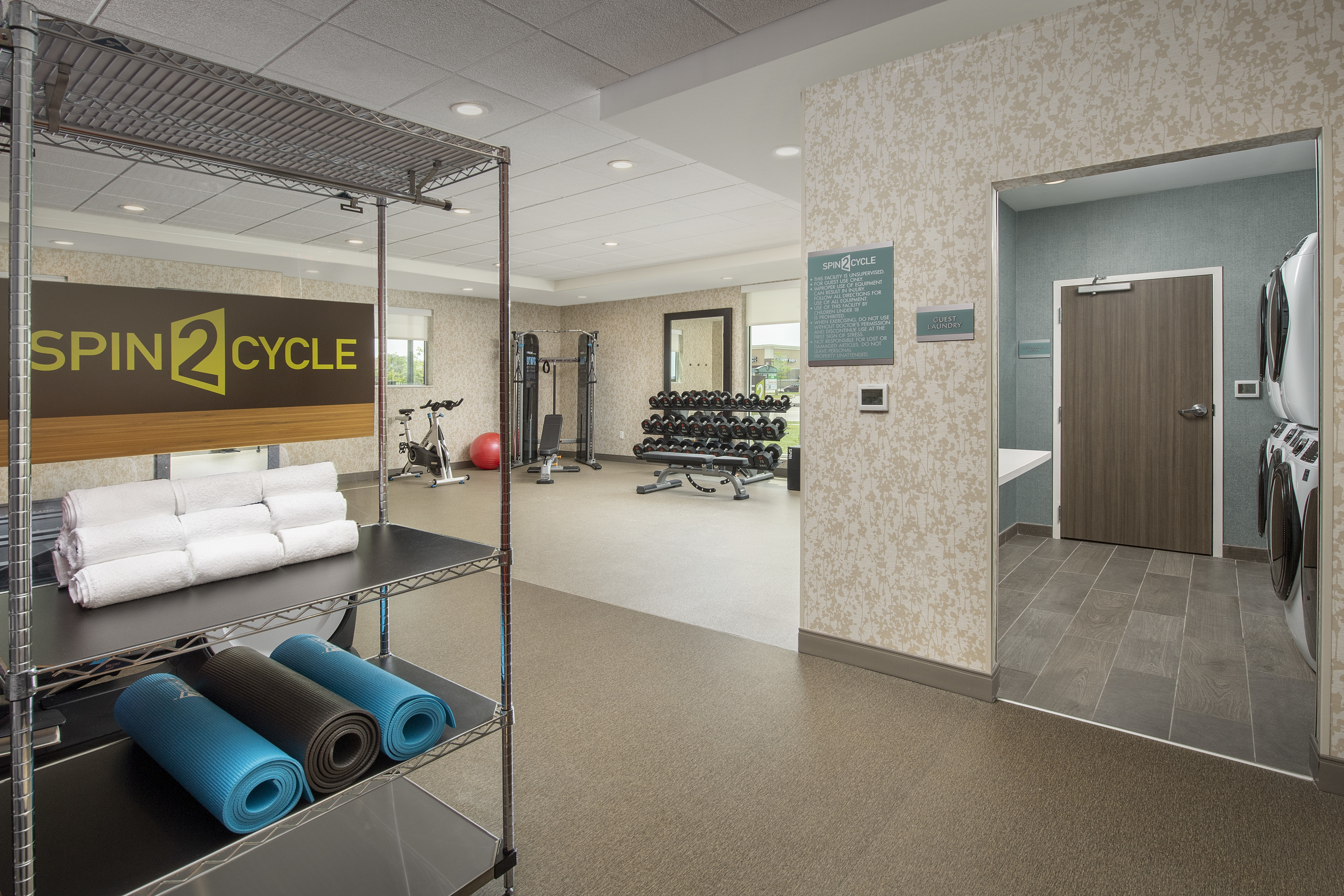 Fitness Center With Laundry Facility