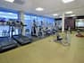Hotel Fitness Center with Treadmills and Recumbent Bikes