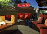 Elements Restaurant Patio with Fireplace