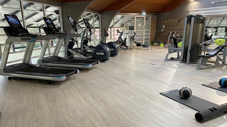 Fitness Center with running machines