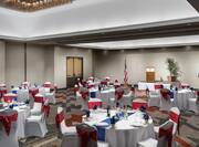 Hotel Ballroom with Decorative Tables