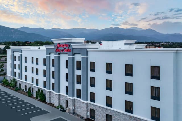 Hotel Exterior with view of mountains