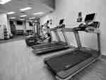 Fitness center with exercise machines
