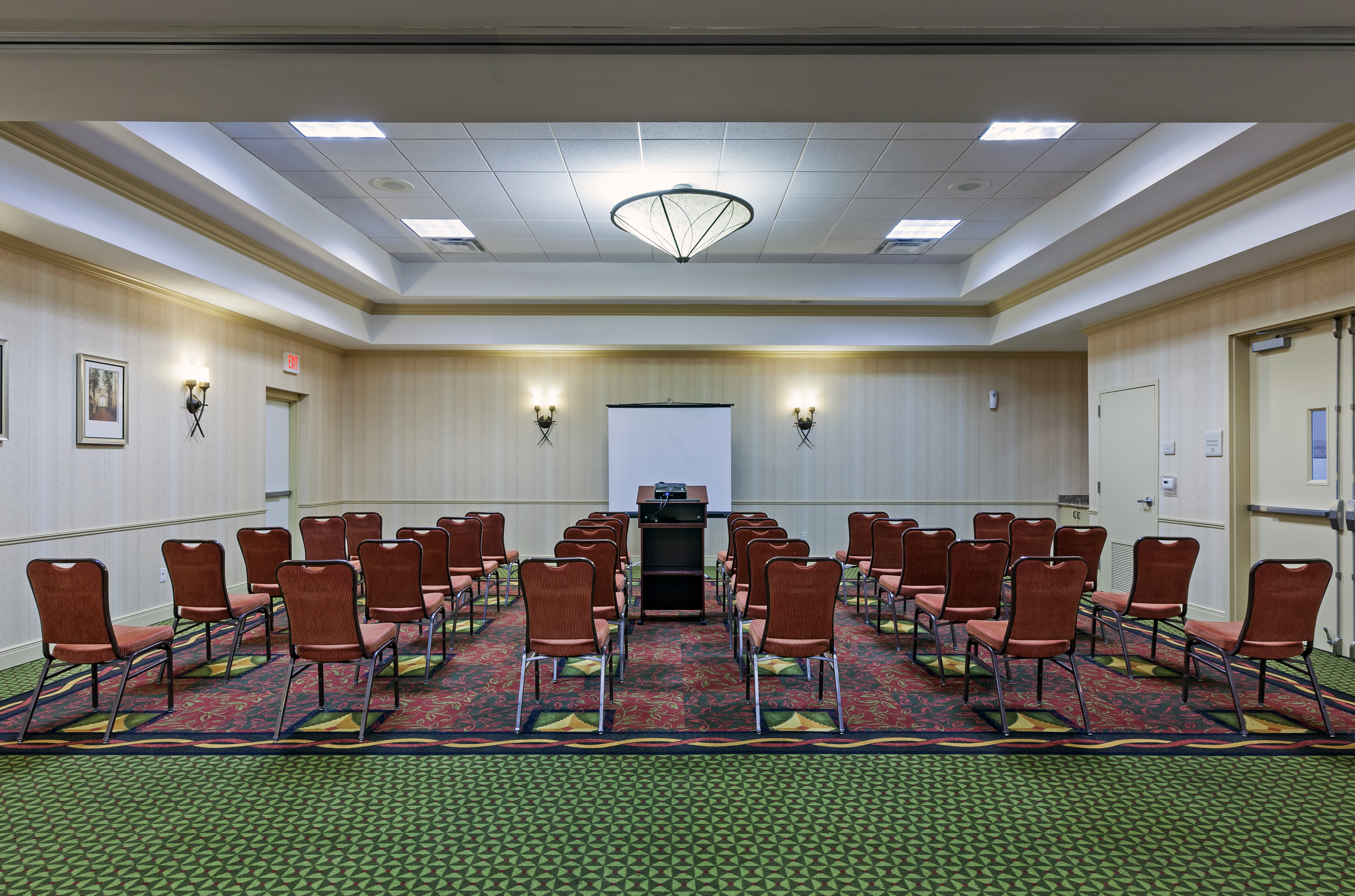 Meeting Room in Theater-Style Setup Wide