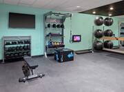 Fitness Center with Weight Equipment