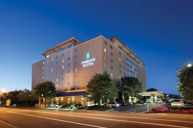 Hotel Exterior at Dusk