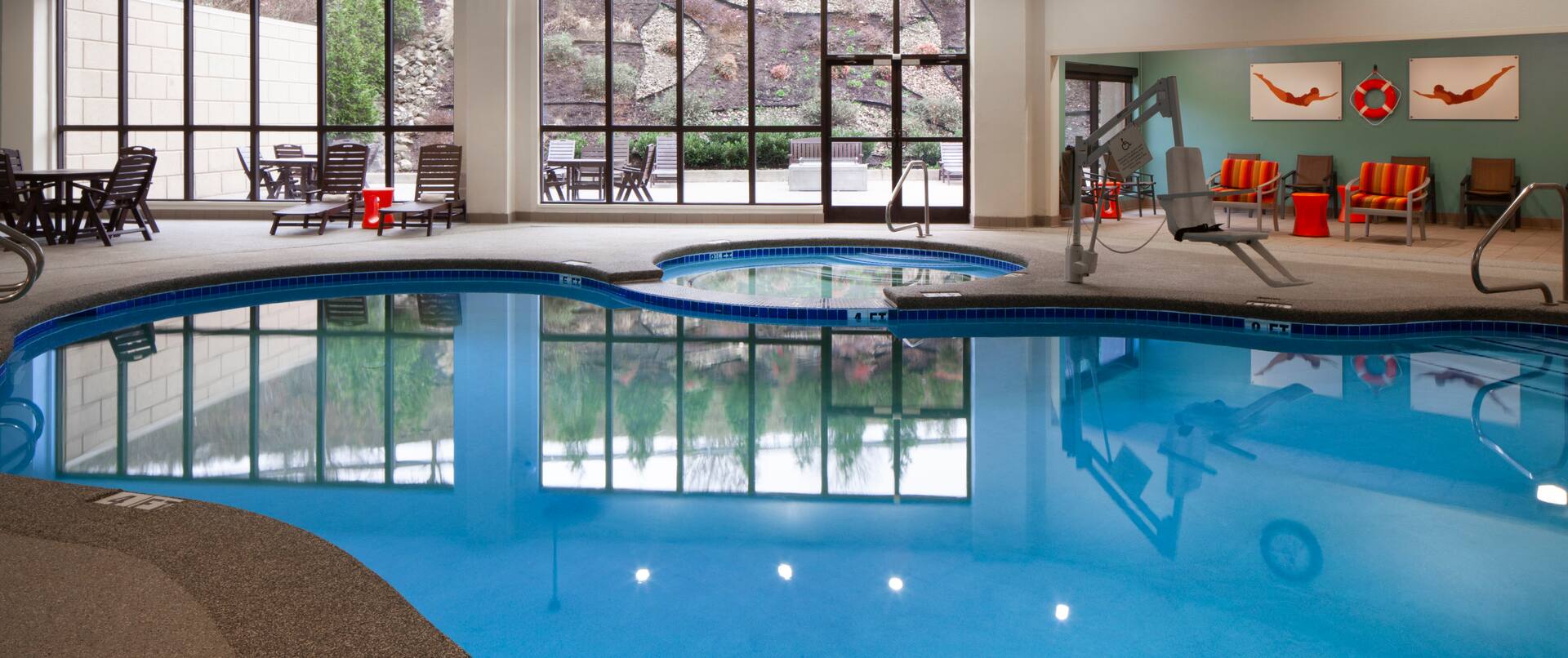 Indoor Pool With Hot Tub