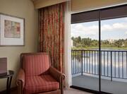 Balcony and Lake View in Guest Room