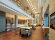 Executive Lounge seating area at Hilton Chengdu Chenghua