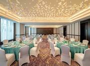 Function Room Setup with Round Tables