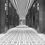 Spacious Corridor with Large Windows on the Side