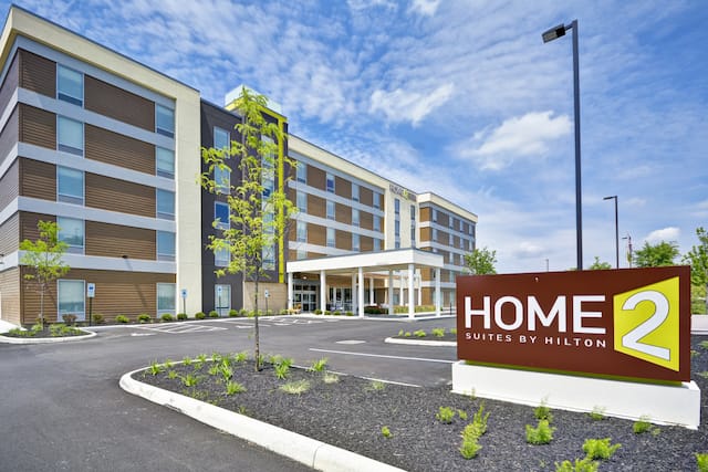 Hotel Exterior with Home2 Sign