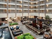 Embassy Suites with Fountain, Tables, Chairs, and Couches