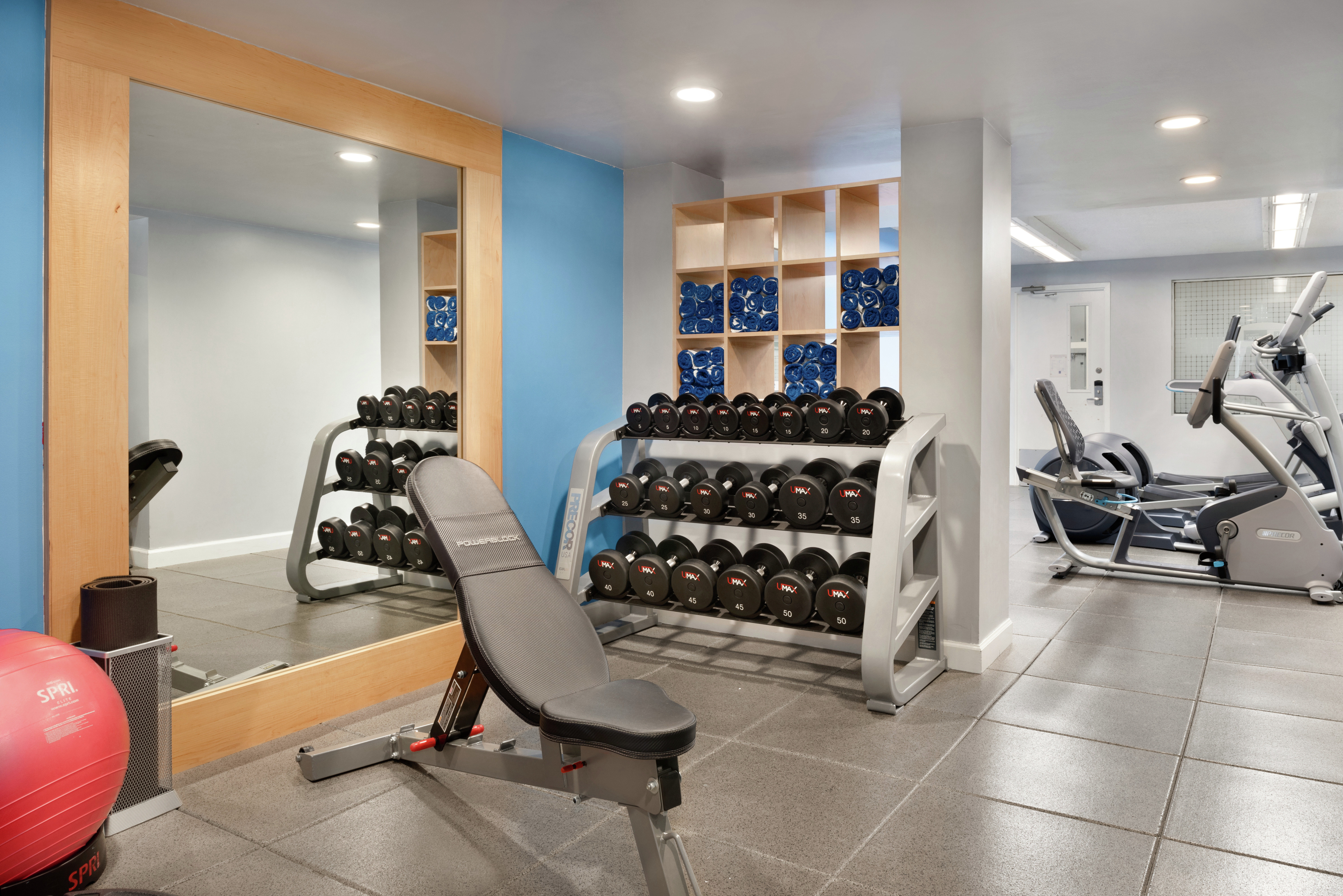 Fitness Center with Weights and Exercise Machines