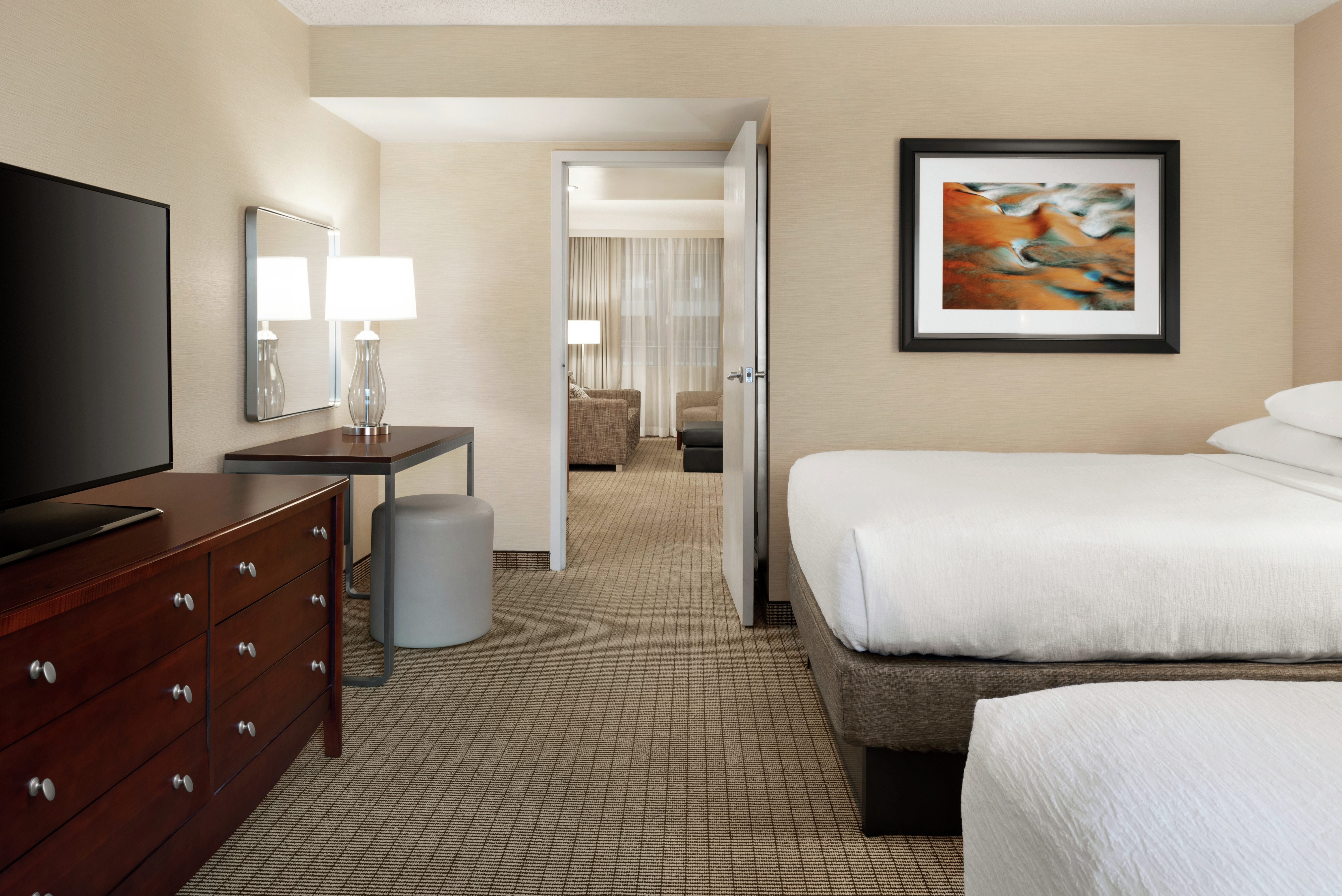 Two Queen Premium Suite Beds with Room Technology
