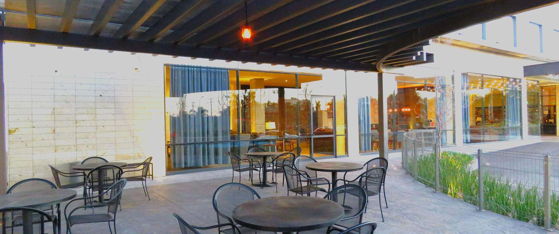 Tables and Chairs on Outdoor Patio Area
