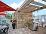 Outdoor Patio with Stainless Steel Grills