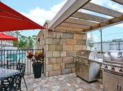 Outdoor Patio with Stainless Steel Grills