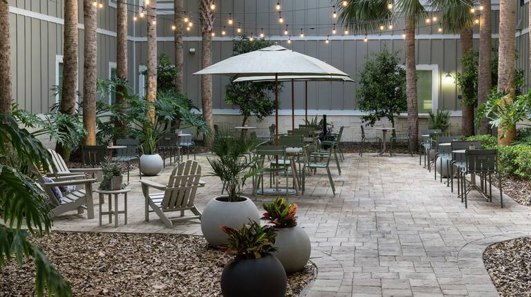 Hotel Outdoor Seating Area