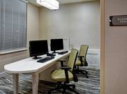 Business Center with Personal Computer Work Stations 