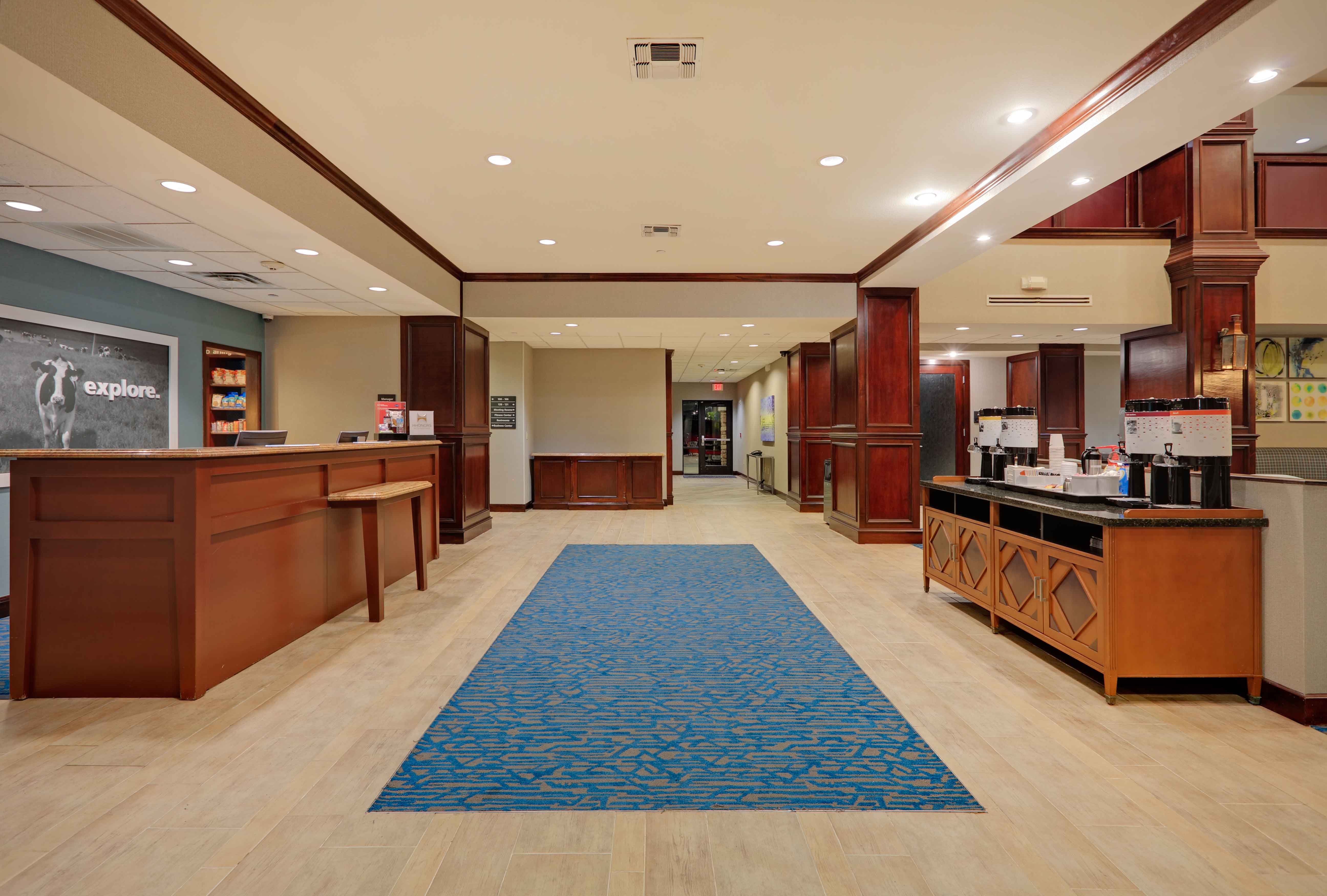 Lobby Front Desk and Coffee Station