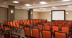Embassy Suites Dallas - Near the Galleria Hotel, TX - Ballroom Theatre Set Up with Media Screen
