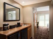 Suite Wetbar with Coffeemaker, Sink, Microwave and Mini-Fridge