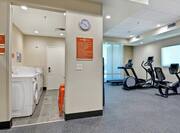 Fitness center with laundy area