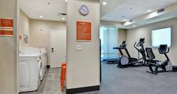 Fitness center with laundy area