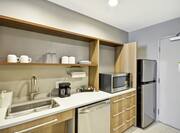 Guestroom Suite Kitchenette with Room Technology and Sink