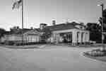 Buitenkant hotel en ingang rijd omhoog